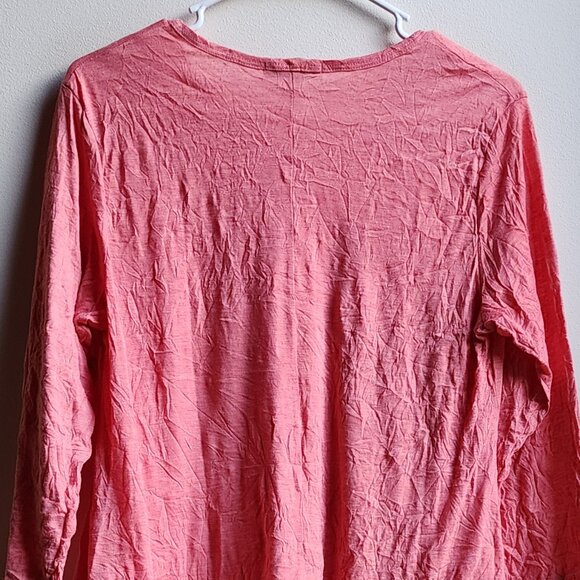 Jess & Jane Pink Angled Scoop Neck Jersey Size Small - Picture 12 of 14